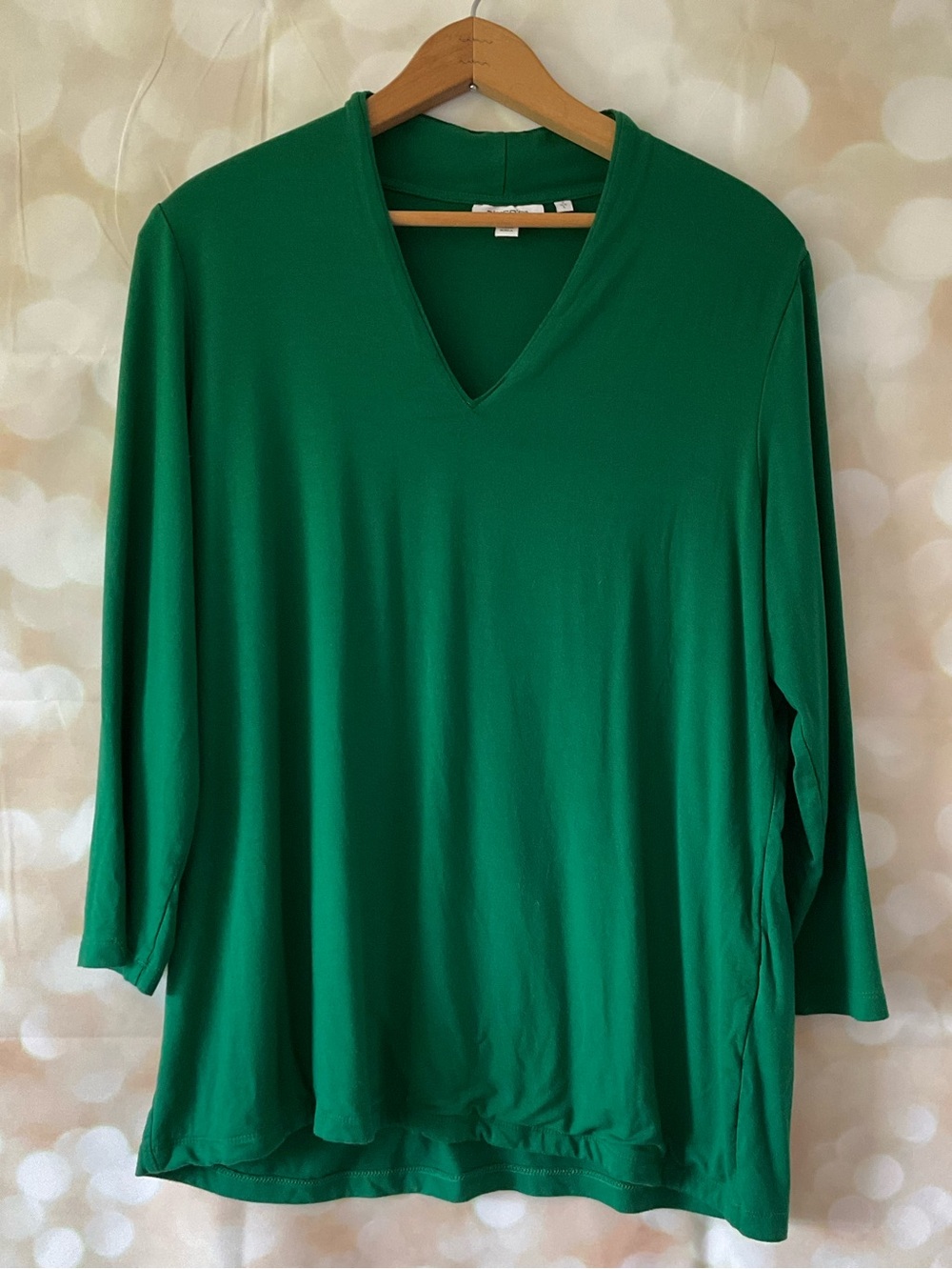 Chicos Green Half Sleeve Shirt